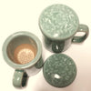 Korean celadon mug set - Inlaid Rinceau