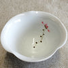 Porcelain teacup - lotus white