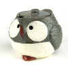 Owl Ceramic Tea Set Blue Grey