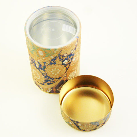 Japanese tea tin - Mizunishiki Blue
