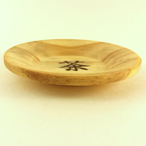 wooden saucer - cha