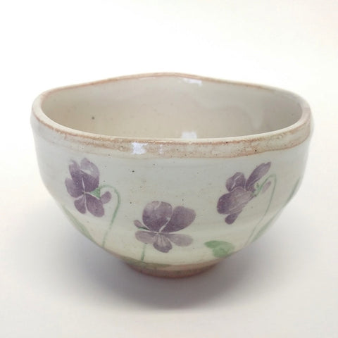 Minoyaki teacup - Viola