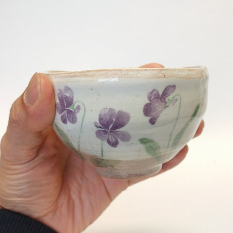 Minoyaki teacup - Viola