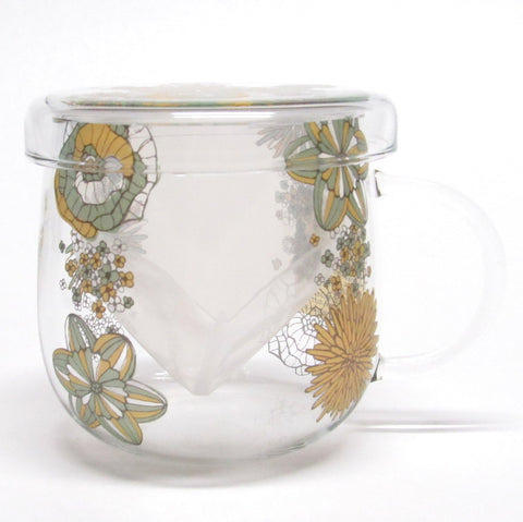 Japanese glass mug with infuser