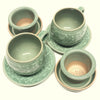 celadon infuser cup set - White Arabesque