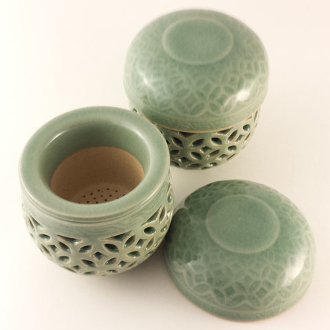 Infuser cup set - celadon web