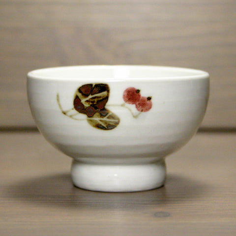 Korean porcelain teacup - berry