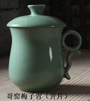 Longquan qingci mug with lid