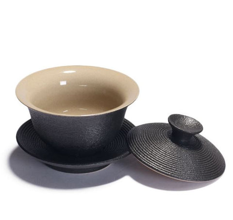 Gaiwan - Zen black pottery