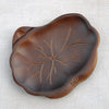 Wooden Saucer 'Lotus leaf'